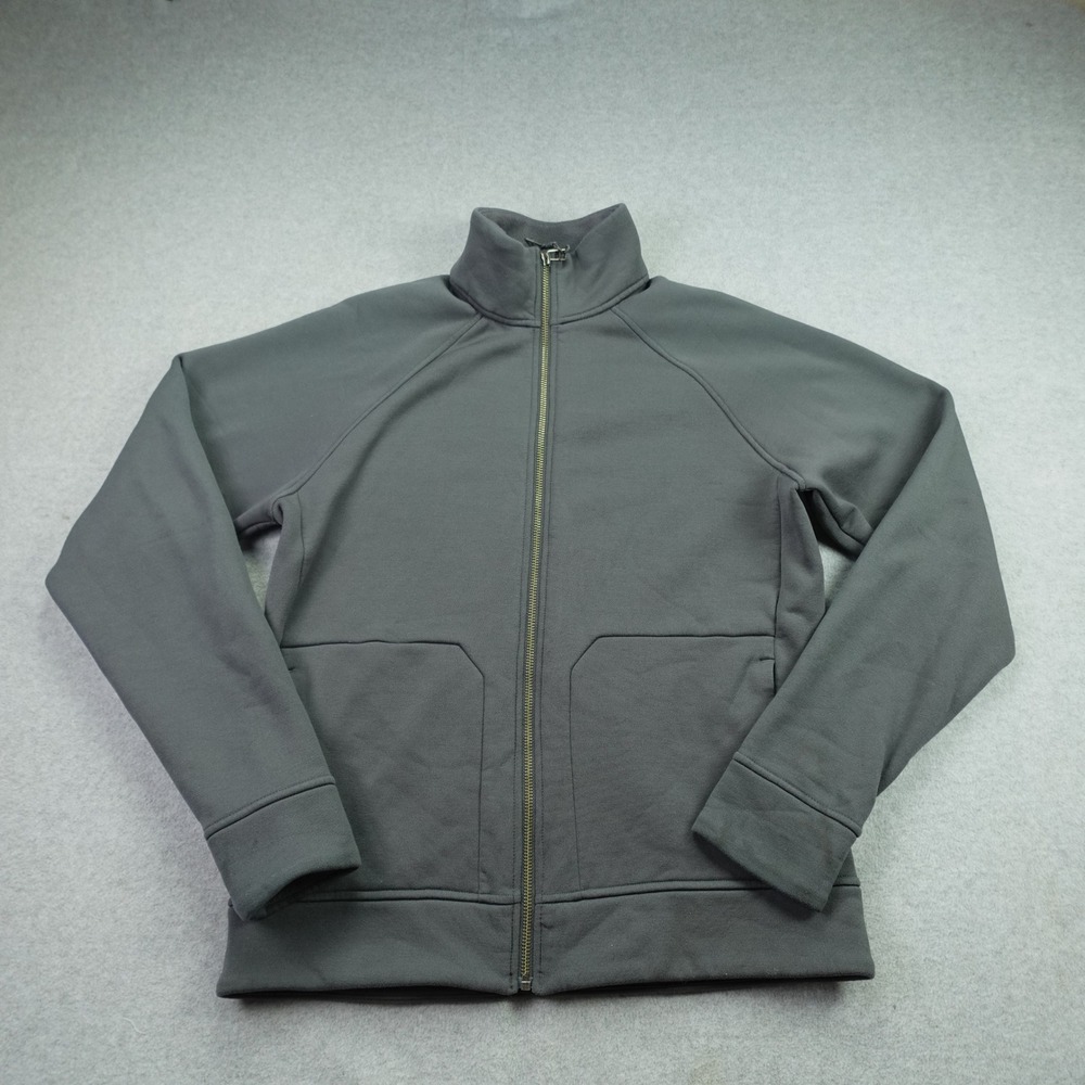 REI Co-op Full Zip Jacket Mens Medium Gray Outdoor Fleece Lined 174543 Hiking